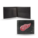 Wholesale NHL Detroit Red Wings Embroidered Genuine Leather Billfold Wallet 3.25" x 4.25" - Slim By Rico Industries