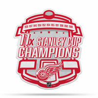 Wholesale NHL Detroit Red Wings Multi Time Championship Shape Cut Pennant - Home and Living Room Décor - Soft Felt EZ to Hang By Rico Industries