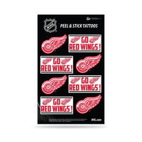 Wholesale NHL Detroit Red Wings Peel & Stick Temporary Tattoos - Eye Black - Game Day Approved! By Rico Industries