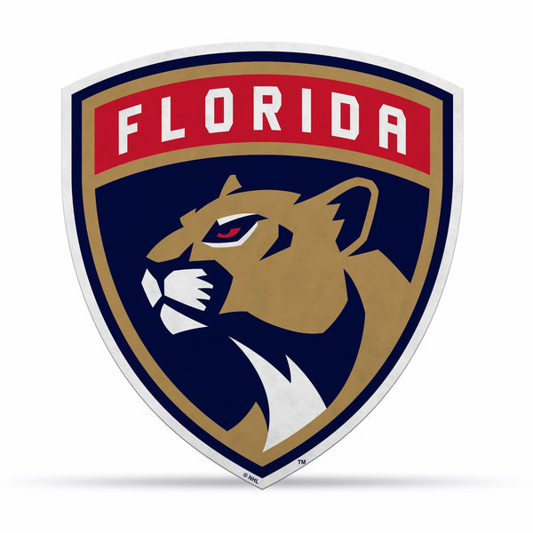 Wholesale NHL Florida Panthers Classic Team Logo Shape Cut Pennant - Home and Living Room Décor - Soft Felt EZ to Hang By Rico Industries
