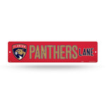 Wholesale NHL Florida Panthers Plastic 4" x 16" Street Sign By Rico Industries