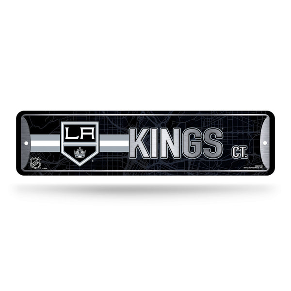 Wholesale NHL Los Angeles Kings Metal Street Sign 4" x 15" Home Décor - Bedroom - Office - Man Cave By Rico Industries