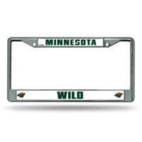 Wholesale NHL Minnesota Wild 12" x 6" Silver Chrome Car/Truck/SUV Auto Accessory By Rico Industries