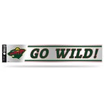 Wholesale NHL Minnesota Wild 3" x 17" Tailgate Sticker For Car/Truck/SUV By Rico Industries