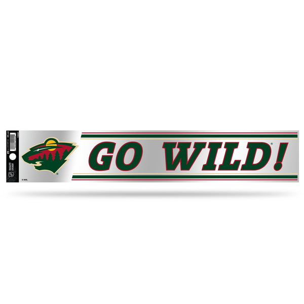 Wholesale NHL Minnesota Wild 3" x 17" Tailgate Sticker For Car/Truck/SUV By Rico Industries