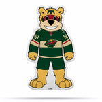 Wholesale NHL Minnesota Wild Classic Mascot Shape Cut Pennant - Home and Living Room Décor - Soft Felt EZ to Hang By Rico Industries