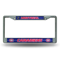 Wholesale NHL Montreal Canadiens 12" x 6" Silver Bling Chrome Car/Truck/SUV Auto Accessory By Rico Industries