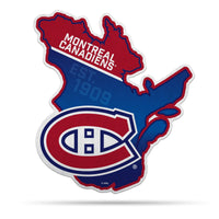 Wholesale NHL Montreal Canadiens Classic State Shape Cut Pennant - Home and Living Room Décor - Soft Felt EZ to Hang By Rico Industries