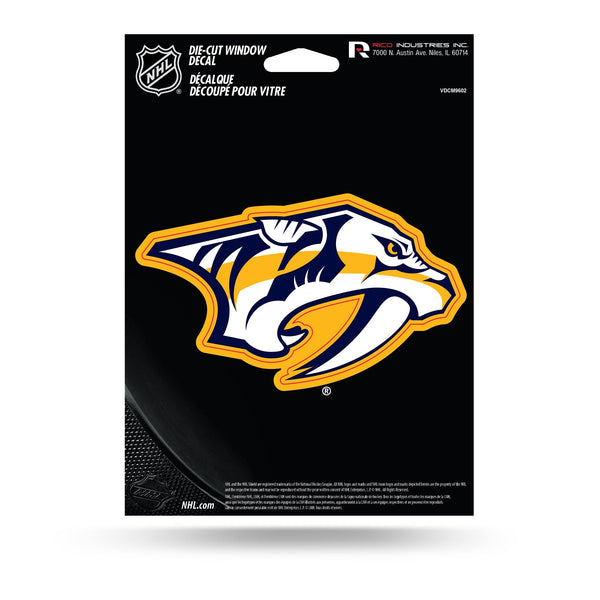 Wholesale NHL Nashville Predators 5" x 7" Vinyl Die-Cut Decal - Car/Truck/Home Accessory By Rico Industries