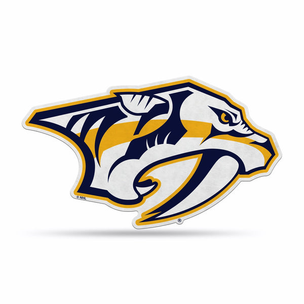 Wholesale NHL Nashville Predators Classic Team Logo Shape Cut Pennant - Home and Living Room Décor - Soft Felt EZ to Hang By Rico Industries