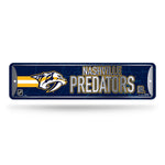 Wholesale NHL Nashville Predators Metal Street Sign 4" x 15" Home Décor - Bedroom - Office - Man Cave By Rico Industries