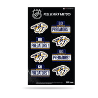 Wholesale NHL Nashville Predators Peel & Stick Temporary Tattoos - Eye Black - Game Day Approved! By Rico Industries