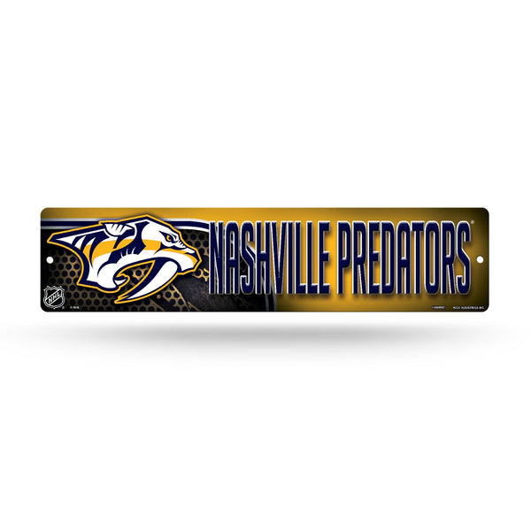Wholesale NHL Nashville Predators Plastic 4" x 16" Street Sign By Rico Industries