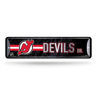 Wholesale NHL New Jersey Devils Metal Street Sign 4" x 15" Home Décor - Bedroom - Office - Man Cave By Rico Industries