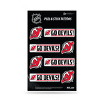 Wholesale NHL New Jersey Devils Peel & Stick Temporary Tattoos - Eye Black - Game Day Approved! By Rico Industries