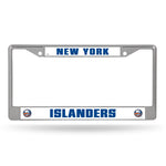 Wholesale NHL New York Islanders 12" x 6" Silver Chrome Car/Truck/SUV Auto Accessory By Rico Industries