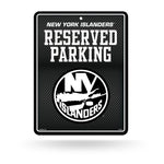 Wholesale NHL New York Islanders 8.5" x 11" Carbon Fiber Metal Parking Sign - Great for Man Cave, Bed Room, Office, Home Décor By Rico Industries