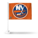 Wholesale NHL New York Islanders Double Sided Car Flag - 16" x 19" - Strong Pole that Hooks Onto Car/Truck/Automobile By Rico Industries