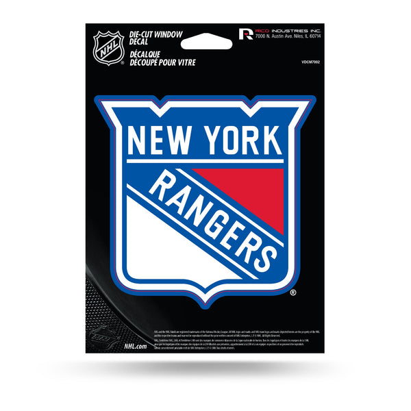 Wholesale NHL New York Rangers 5" x 7" Vinyl Die-Cut Decal - Car/Truck/Home Accessory By Rico Industries