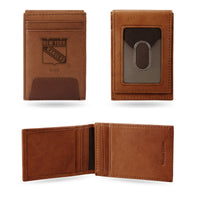 Wholesale NHL New York Rangers Genuine Leather Front Pocket Wallet - Slim Wallet By Rico Industries