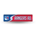 Wholesale NHL New York Rangers Plastic 4" x 16" Street Sign By Rico Industries