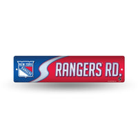 Wholesale NHL New York Rangers Plastic 4" x 16" Street Sign By Rico Industries