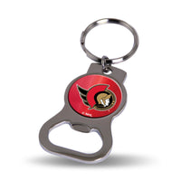 Wholesale NHL Ottawa Senators Metal Keychain - Beverage Bottle Opener With Key Ring - Pocket Size By Rico Industries