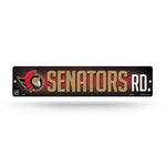 Wholesale NHL Ottawa Senators Plastic 4" x 16" Street Sign By Rico Industries