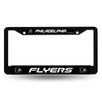 Wholesale NHL Philadelphia Flyers 12" x 6" Black Metal Car/Truck Frame Automobile Accessory By Rico Industries