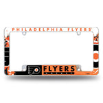 Wholesale NHL Philadelphia Flyers 12" x 6" Chrome All Over Automotive License Plate Frame for Car/Truck/SUV By Rico Industries
