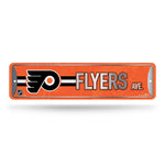 Wholesale NHL Philadelphia Flyers Metal Street Sign 4" x 15" Home Décor - Bedroom - Office - Man Cave By Rico Industries