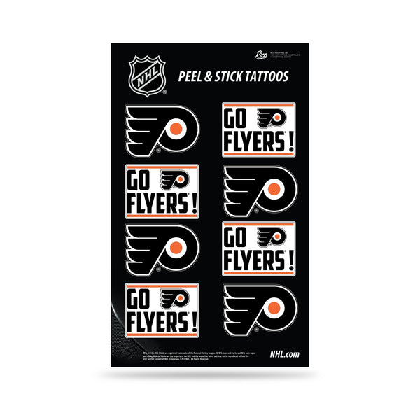 Wholesale NHL Philadelphia Flyers Peel & Stick Temporary Tattoos - Eye Black - Game Day Approved! By Rico Industries