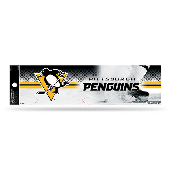 Wholesale NHL Pittsburgh Penguins 3" x 12" Car/Truck/Jeep Bumper Sticker By Rico Industries