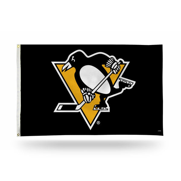 Wholesale NHL Pittsburgh Penguins 3' x 5' Classic Banner Flag - Single Sided - Indoor or Outdoor - Home Décor By Rico Industries