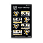 Wholesale NHL Pittsburgh Penguins Peel & Stick Temporary Tattoos - Eye Black - Game Day Approved! By Rico Industries