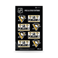 Wholesale NHL Pittsburgh Penguins Peel & Stick Temporary Tattoos - Eye Black - Game Day Approved! By Rico Industries