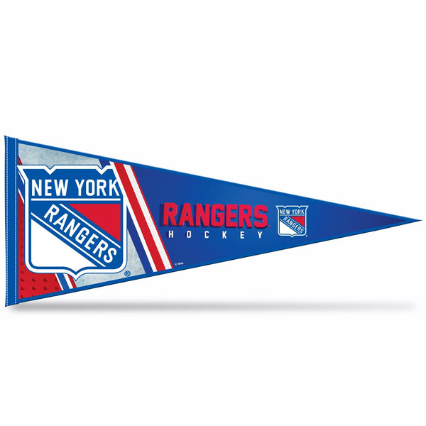 Wholesale NHL Rico Industries New York Rangers 12" x 30" Soft Felt Pennant - EZ to Hang