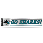 Wholesale NHL San Jose Sharks 3" x 17" Tailgate Sticker For Car/Truck/SUV By Rico Industries