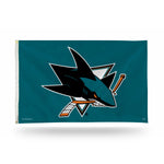 Wholesale NHL San Jose Sharks 3' x 5' Classic Banner Flag - Single Sided - Indoor or Outdoor - Home Décor By Rico Industries