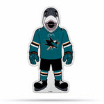 Wholesale NHL San Jose Sharks Classic Mascot Shape Cut Pennant - Home and Living Room Décor - Soft Felt EZ to Hang By Rico Industries