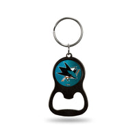 Wholesale NHL San Jose Sharks Metal Keychain - Beverage Bottle Opener With Key Ring - Pocket Size By Rico Industries