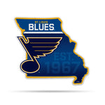 Wholesale NHL St. Louis Blues Classic State Shape Cut Pennant - Home and Living Room Décor - Soft Felt EZ to Hang By Rico Industries