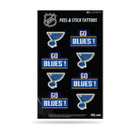 Wholesale NHL St. Louis Blues Peel & Stick Temporary Tattoos - Eye Black - Game Day Approved! By Rico Industries