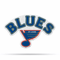 Wholesale NHL St. Louis Blues Retro Shape Cut Pennant - Home and Living Room Décor - Soft Felt EZ to Hang By Rico Industries