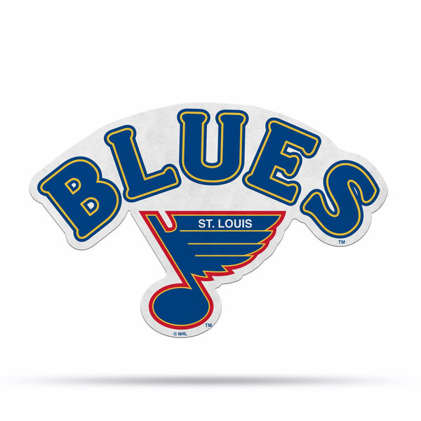 Wholesale NHL St. Louis Blues Retro Shape Cut Pennant - Home and Living Room Décor - Soft Felt EZ to Hang By Rico Industries