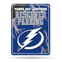 Wholesale NHL Tampa Bay Lightning 8.5" x 11" Metal Parking Sign - Great for Man Cave, Bed Room, Office, Home Décor By Rico Industries