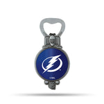 Wholesale NHL Tampa Bay Lightning Magnetic Bottle Opener, Stainless Steel, Strong Magnet to Display on Fridge By Rico Industries