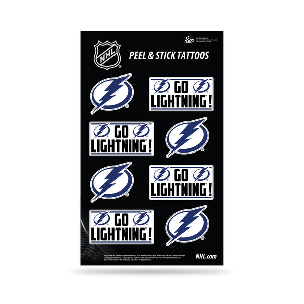 Wholesale NHL Tampa Bay Lightning Peel & Stick Temporary Tattoos - Eye Black - Game Day Approved! By Rico Industries