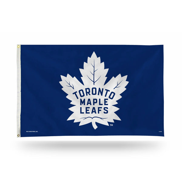 Wholesale NHL Toronto Maple Leafs 3' x 5' Classic Banner Flag - Single Sided - Indoor or Outdoor - Home Décor By Rico Industries