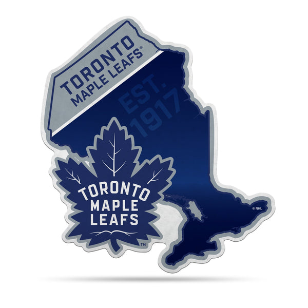 Wholesale NHL Toronto Maple Leafs Classic State Shape Cut Pennant - Home and Living Room Décor - Soft Felt EZ to Hang By Rico Industries